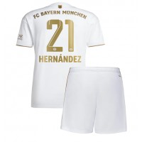 Bayern Munich Lucas Hernandez #21 Fußballbekleidung Auswärtstrikot Kinder 2022-23 Kurzarm (+ kurze hosen)